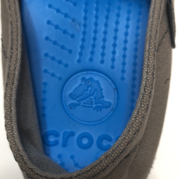 Men’s Crocs Gray Side Gore Slip on Shoes size 7 - Picture 5 of 12